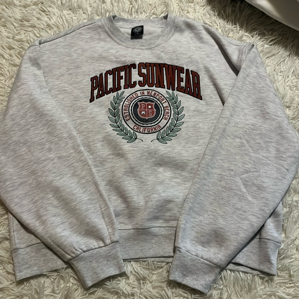 Pacsun Pac Crest Crewneck Cotton Blend Sweatshirt